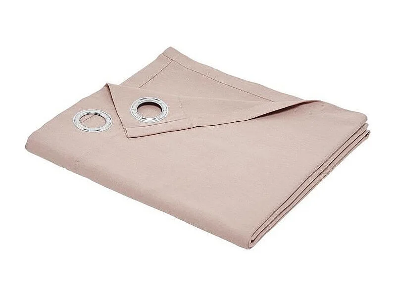 Rideau panama 100% coton. Rose