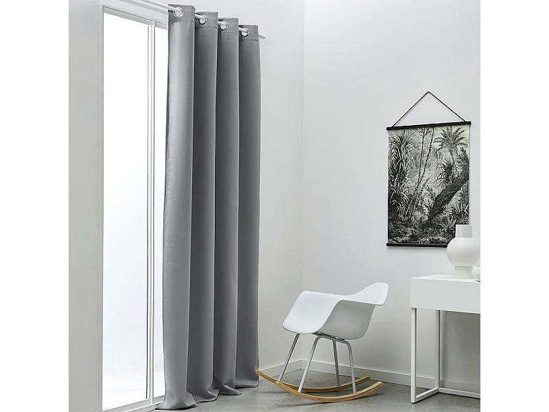 Rideau en 100% polyester.Acier