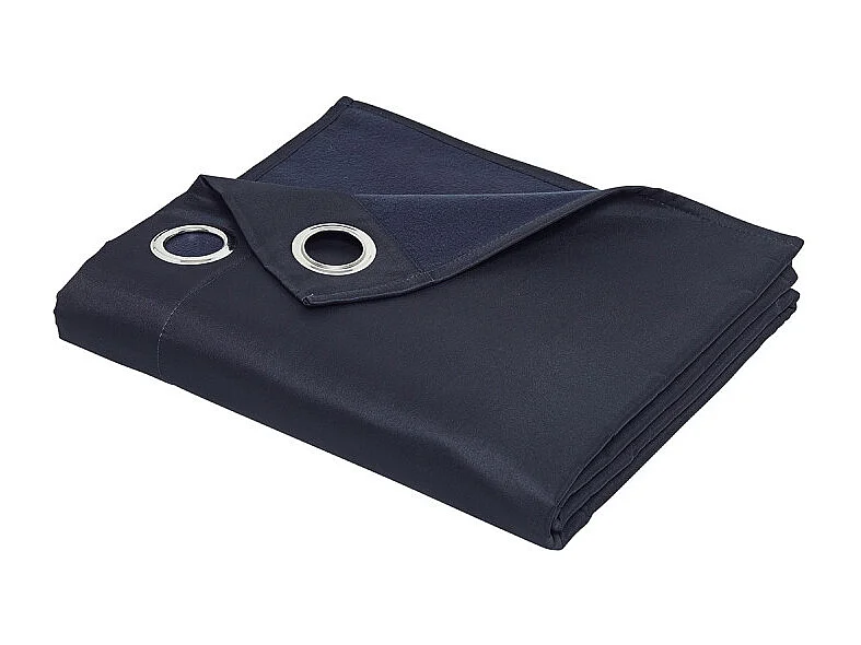 Rideau panama 100% coton. Marin