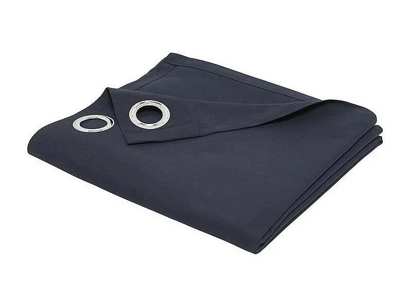 Rideau panama 100% coton. Marin