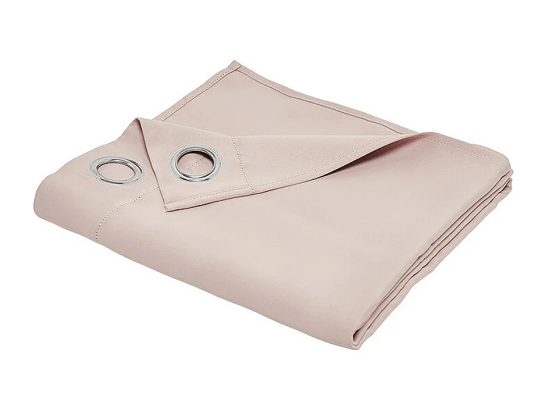 Rideau en 100% polyester. Rose