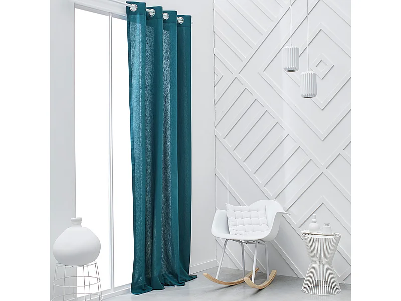 Ösenvorhang 140 x 240 cm – Pfau