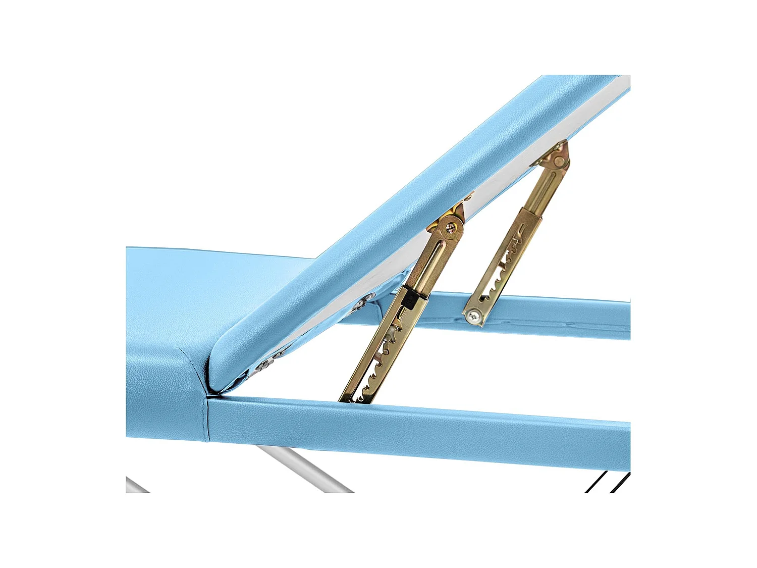Table lit de massage pliant pliante (cadre : aluminium, revêtement : PVC, hauteur de la table : 600 - 810 mm) turquoise 14_0007742