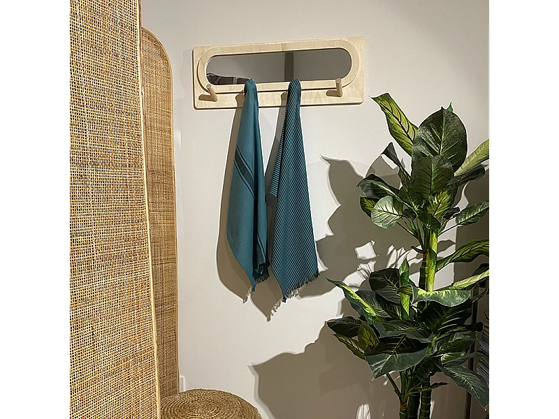 Set van 2 katoenen doeken model Kila Blue