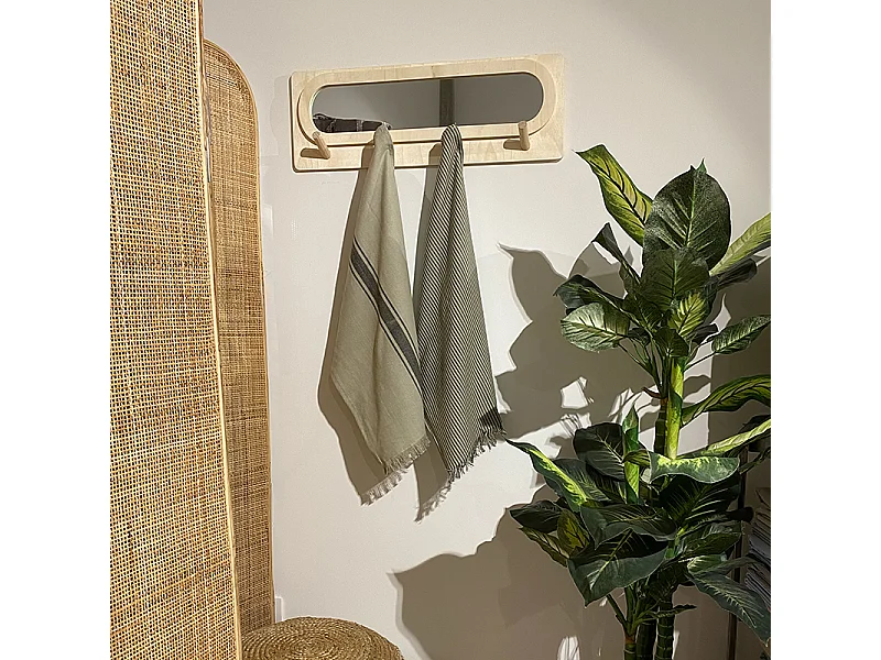 Confezione 2 panni in cotone modello Kila Lino