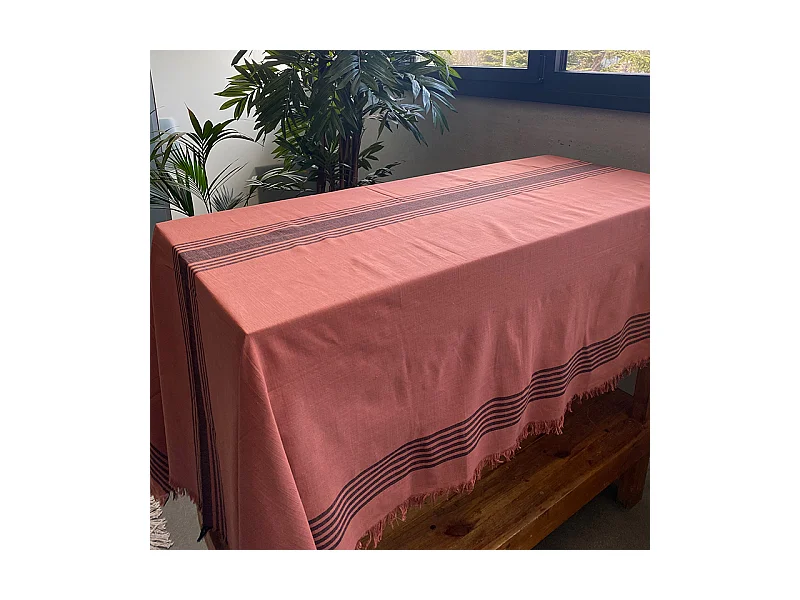 Nappe en coton modèle Kila Caldera 140x300cm