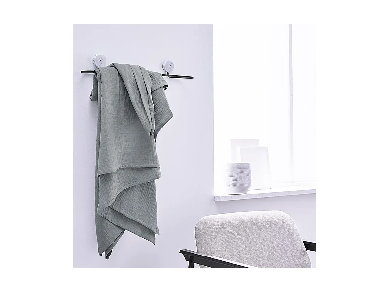 Foulard en coton polyvalent fabriqué avec du tissu de gaze. Couleurs unies. 240x220cm Linge