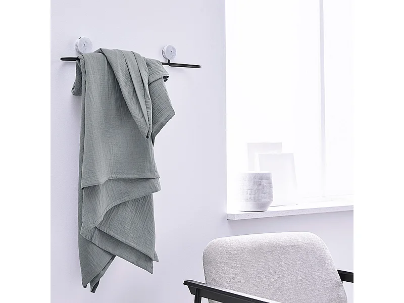 Foulard en coton polyvalent fabriqué avec du tissu de gaze. Couleurs unies. 150x200cm Linge