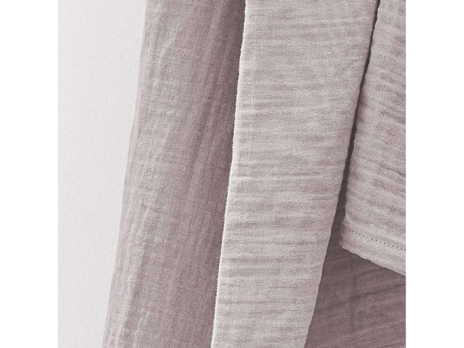 Foulard en coton polyvalent fabriqué avec du tissu de gaze. Couleurs unies. 150x200cm Linge