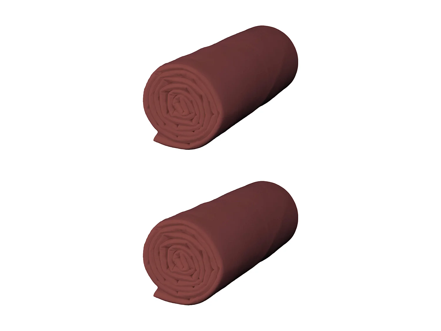 Lot de 2 draps housse jersey blanc bonnet 40 cm 180x190