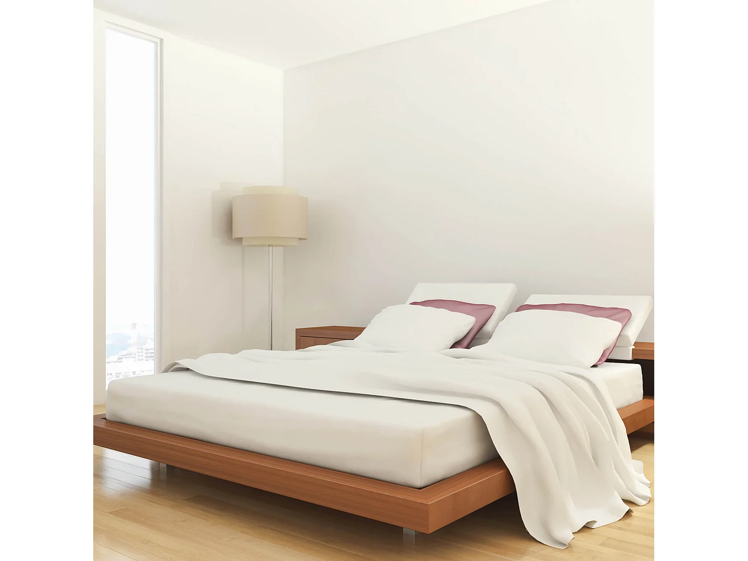 Drap Housse Jersey Blanc Bonnet 30 cm 100% coton 140x190/200