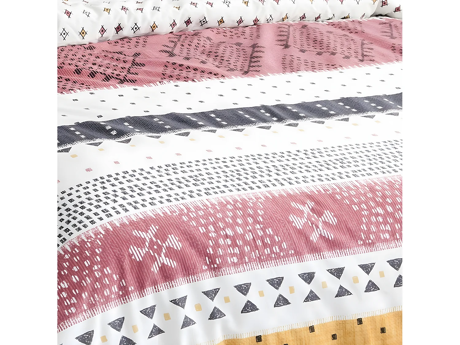 Parure de lit terracotta 260x240cm