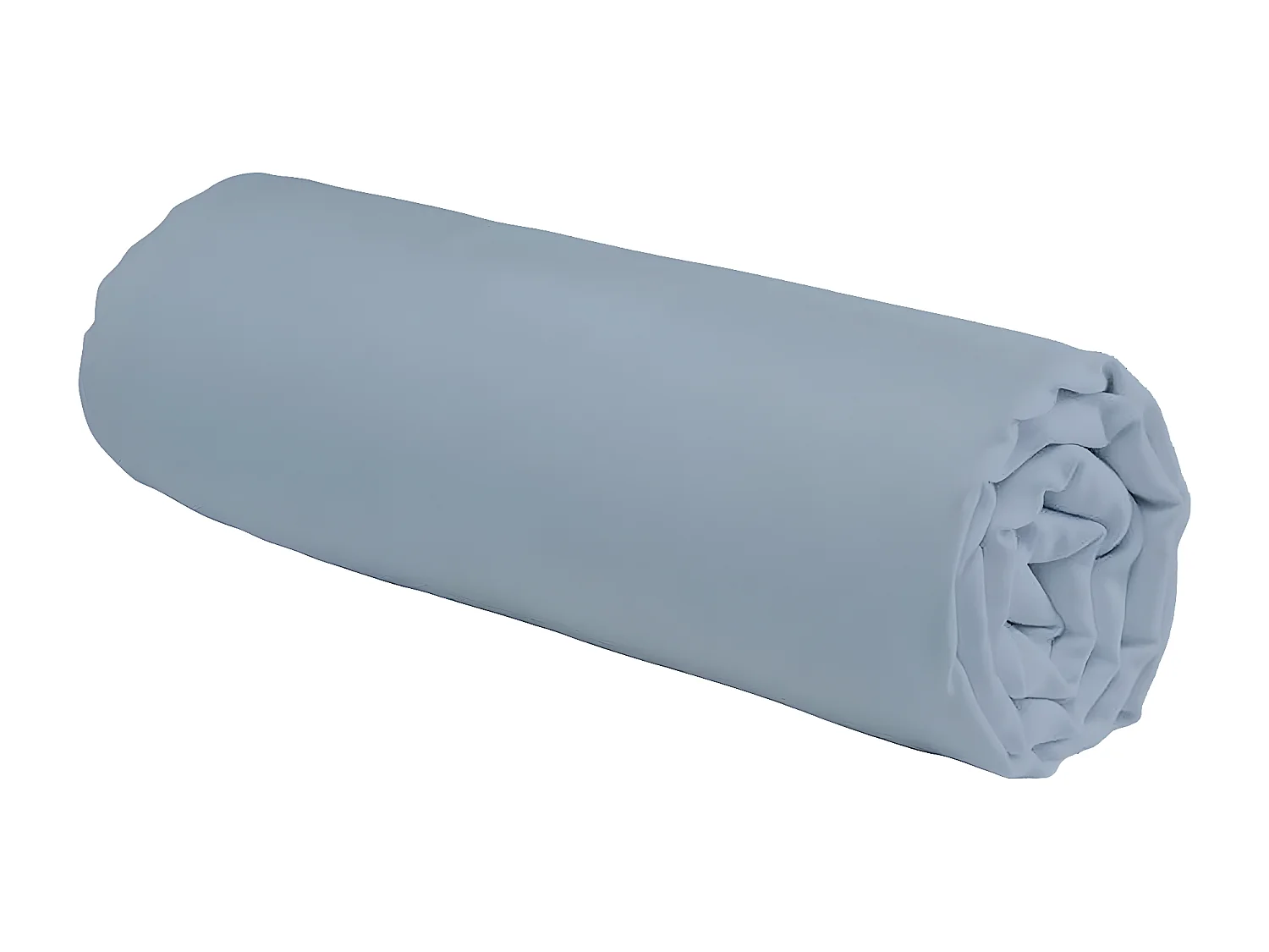 Drap housse en coton 57 fils uni bonnet 25cm nuage 80x200cm