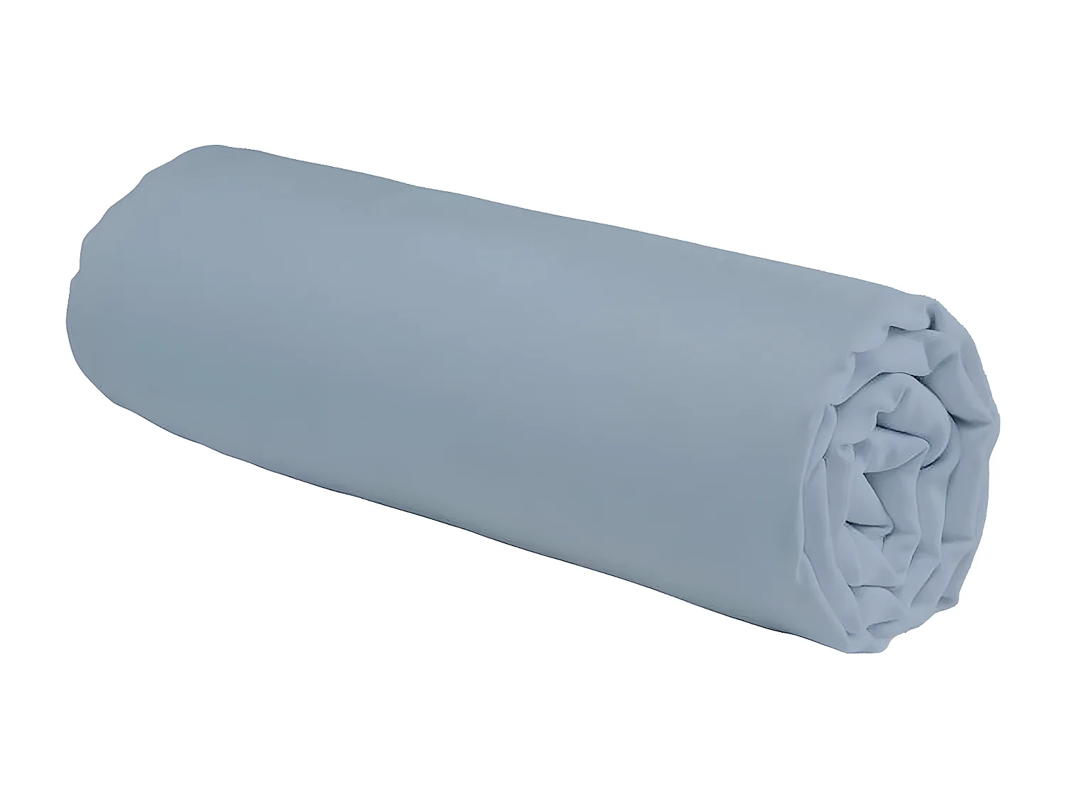 Drap housse en coton 57 fils uni bonnet 25cm nuage 90x200cm