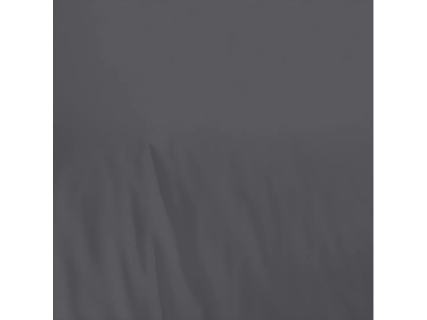 Housse de couette en coton 57 fils unie zinc 260x240cm