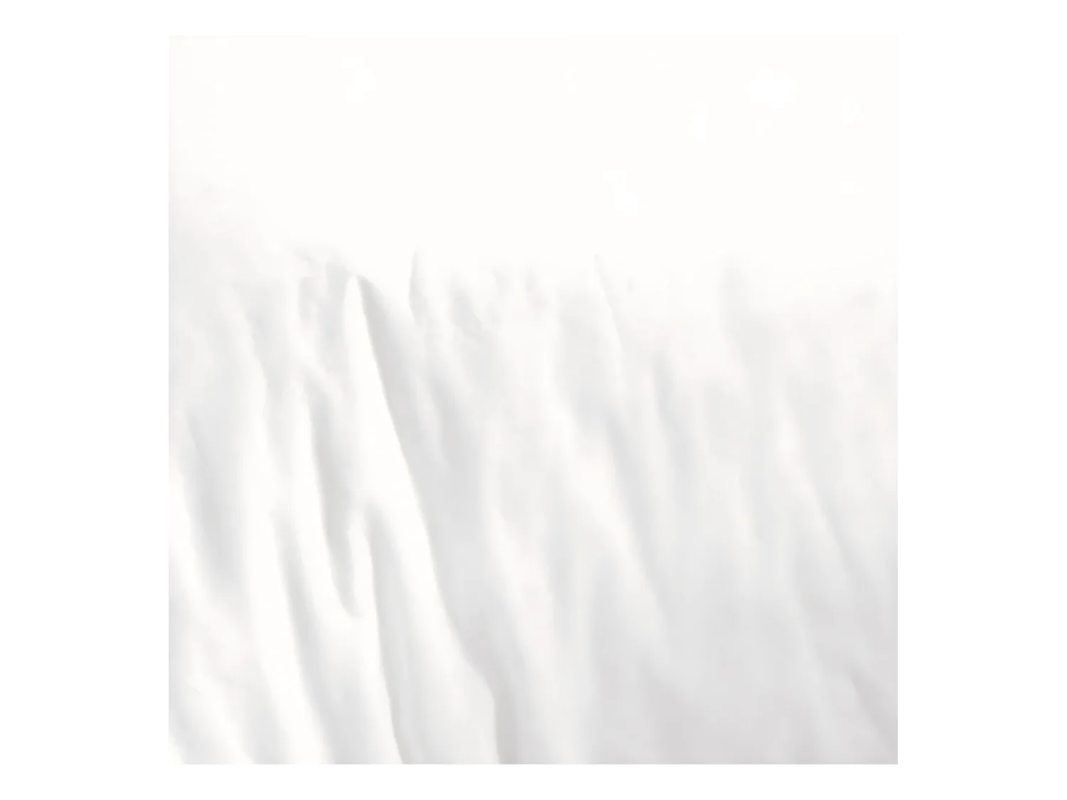 Housse de couette en coton 57 fils unie blanc 140x200cm