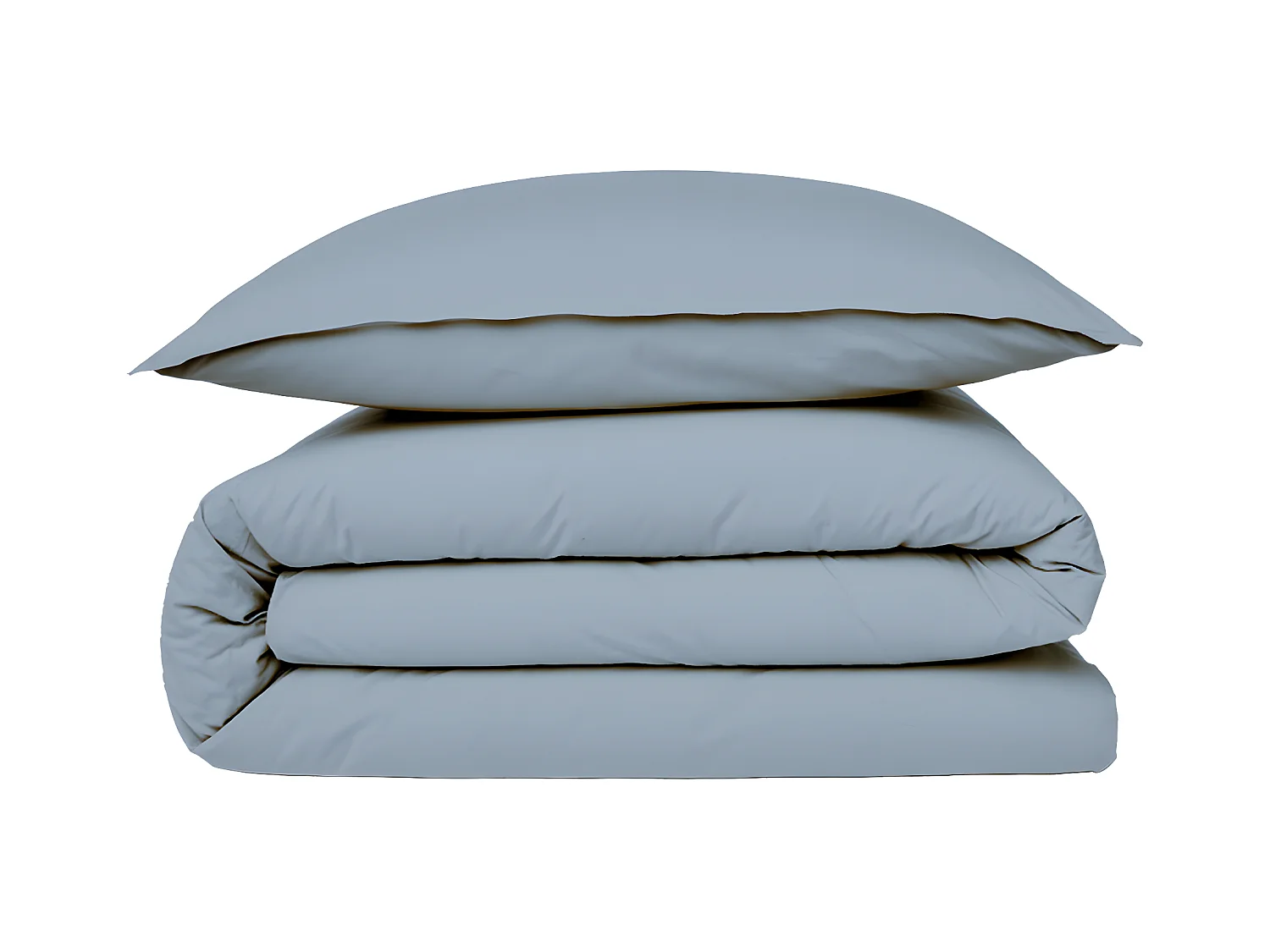 Housse de couette en coton 57 fils unie nuage 200x200cm