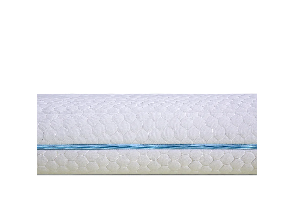 Matelas bébé Sweet Dreams Bleu - Mousse déhoussable - Fabriqué en France - 14 cm d'épaisseur - Accueil moelleux