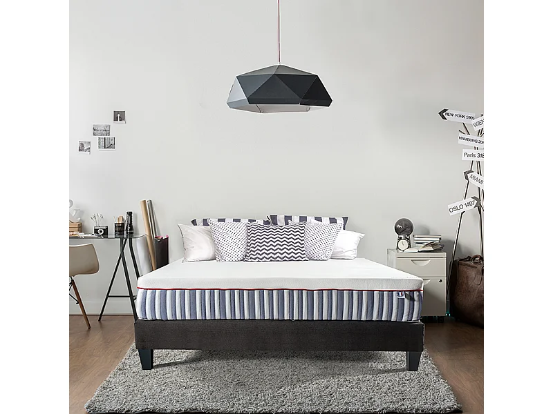 OLYMPE LITERIE | Matelas MON COCON 160x200 cm | Mousse avec mémoire de forme