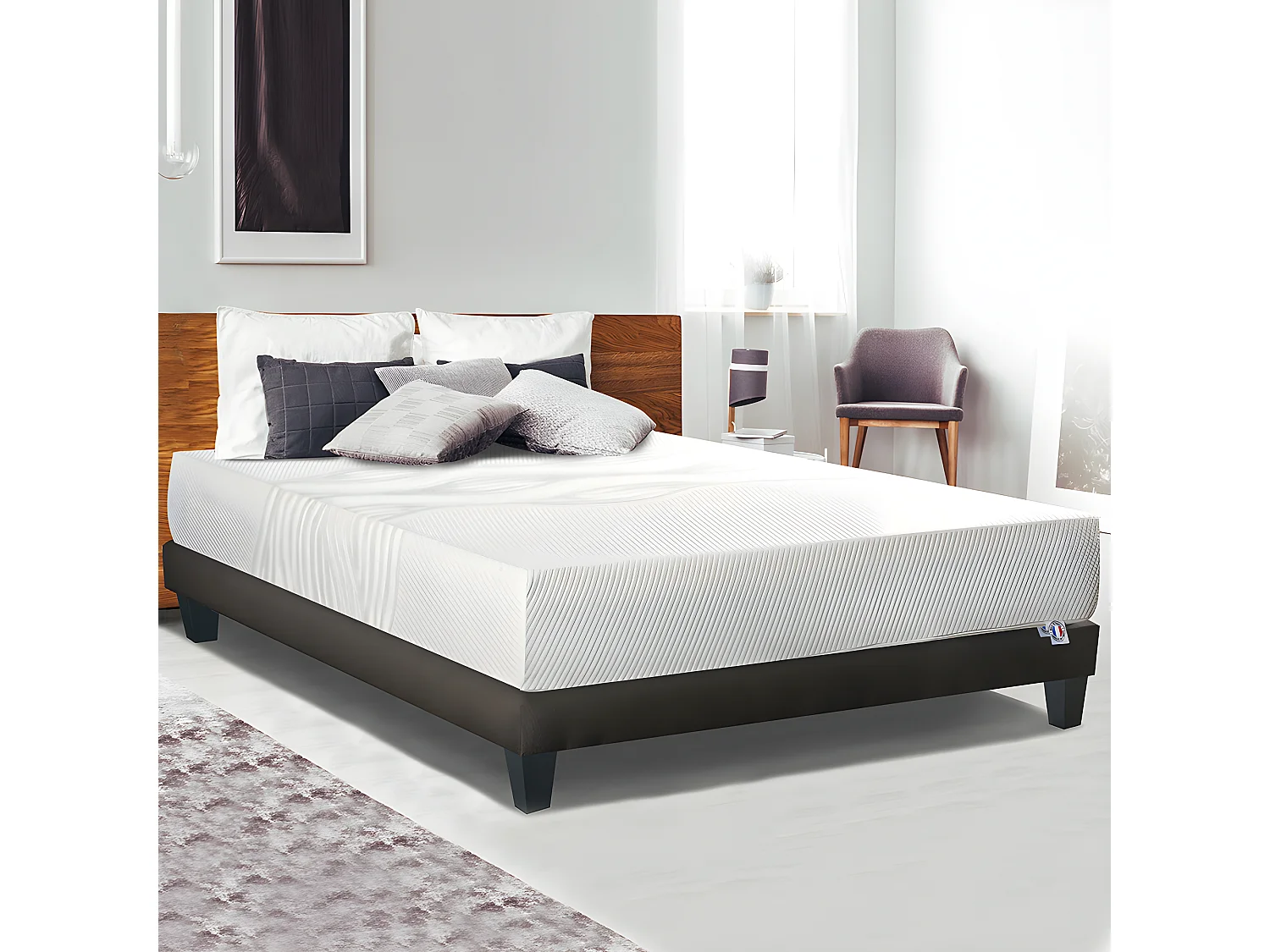 NEOREV | Matelas AZEO 180x200 cm | Mousse avec mémoire de forme