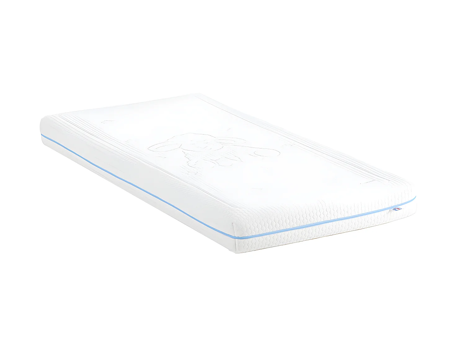 MINEA | Matelas SWEET DREAMS Bleu Bébé 90x190 cm | Mousses Haute Densité & supersoft