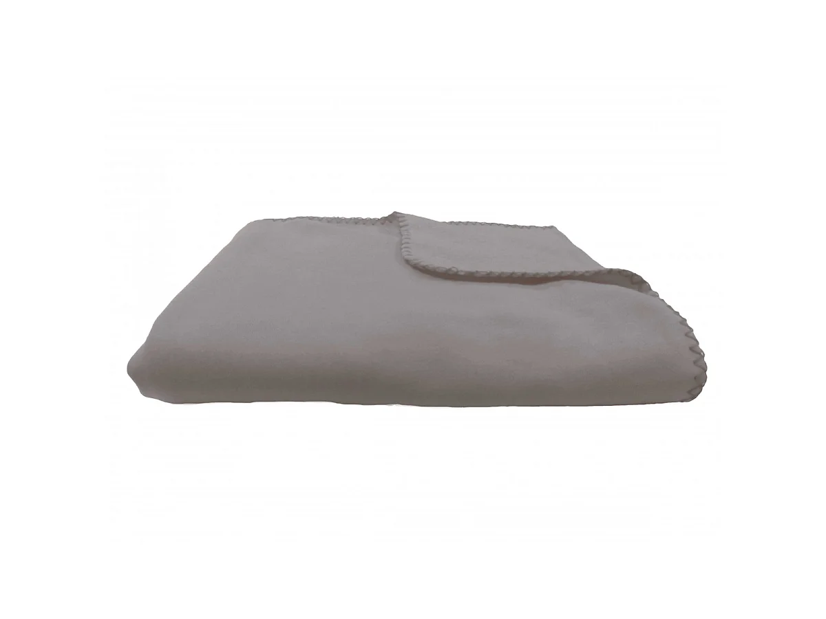 Lot 2 plaids gris et rouge polyester 130x150cm COOL