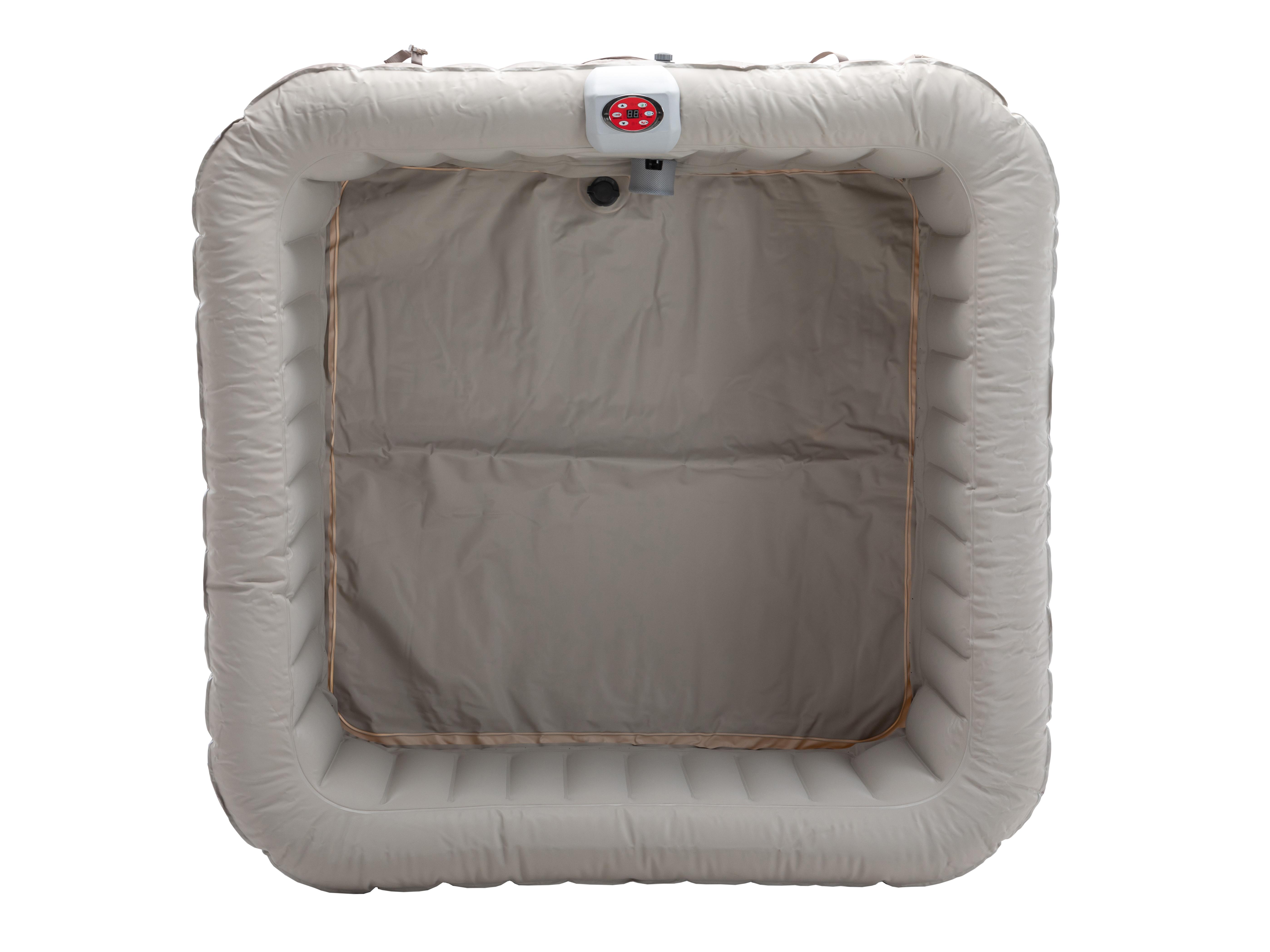 7150015 EaseZone Hidromasaje SPA hinchable cuadrado 6 pers. 185x185 cm