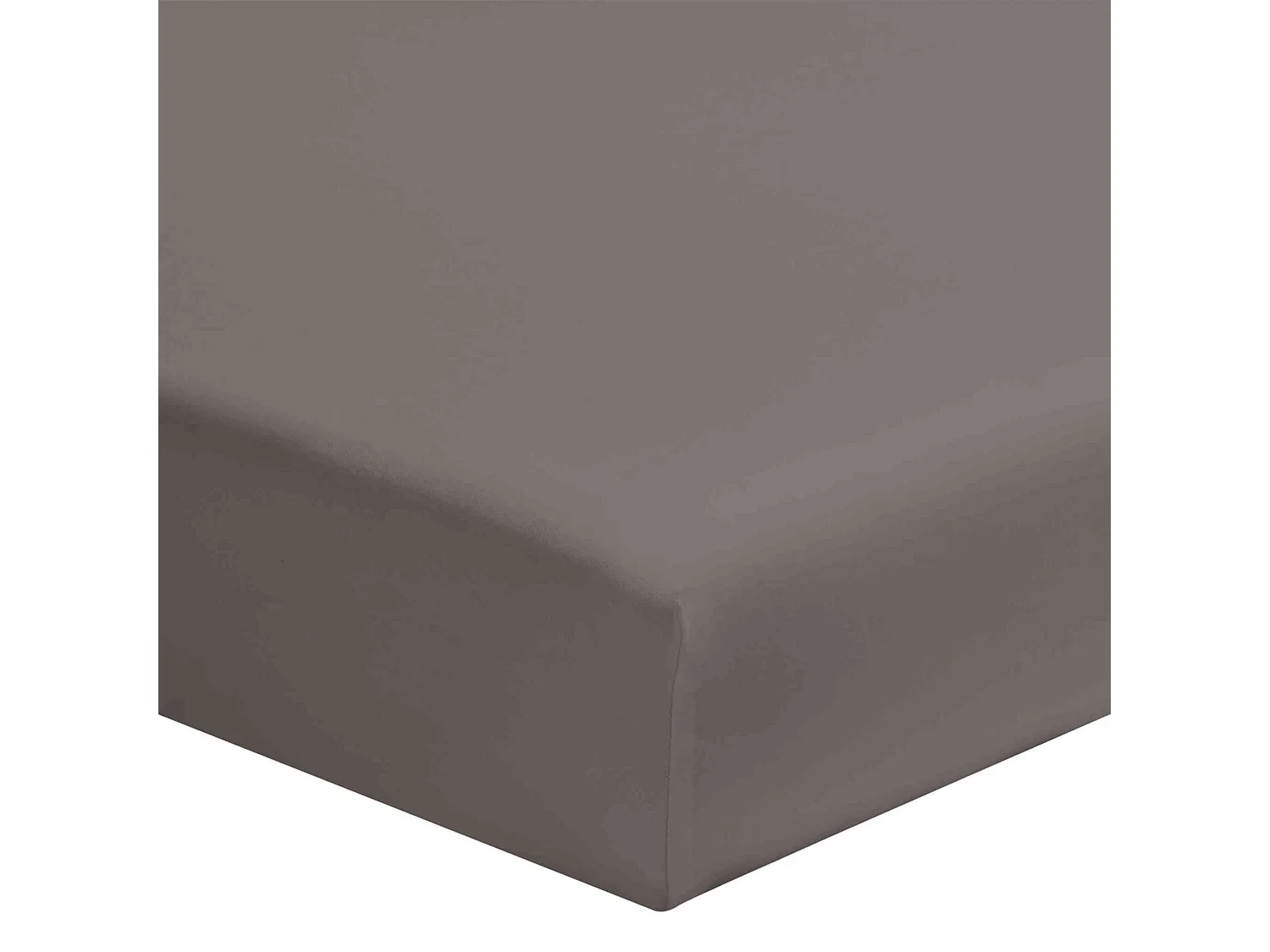 Lot de 2 draps housses bébé jersey bio blanc et taupe 60x120 cm