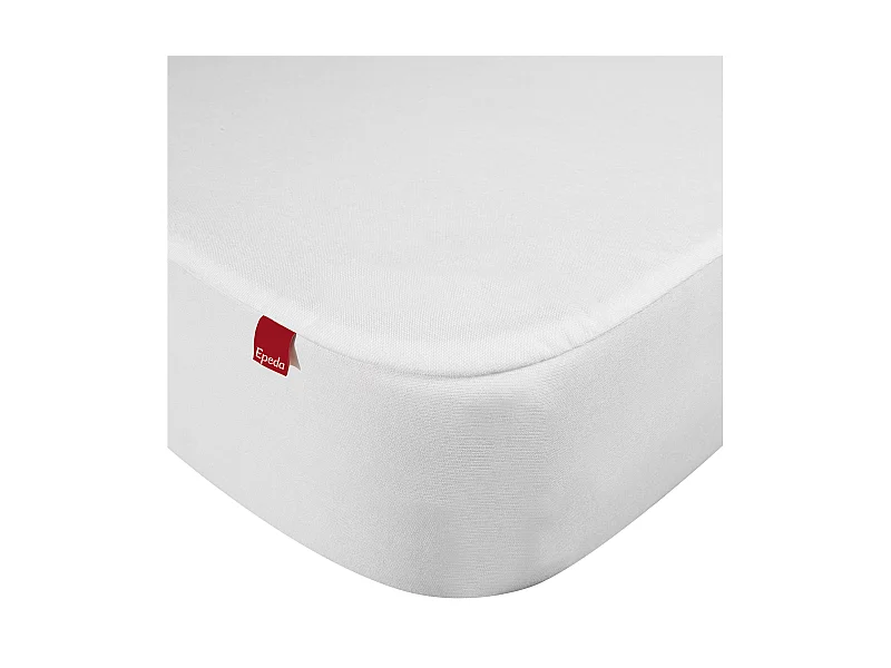 Drap housse protège matelas imperméable 2 en 1 Epeda blanc 200x190/200
