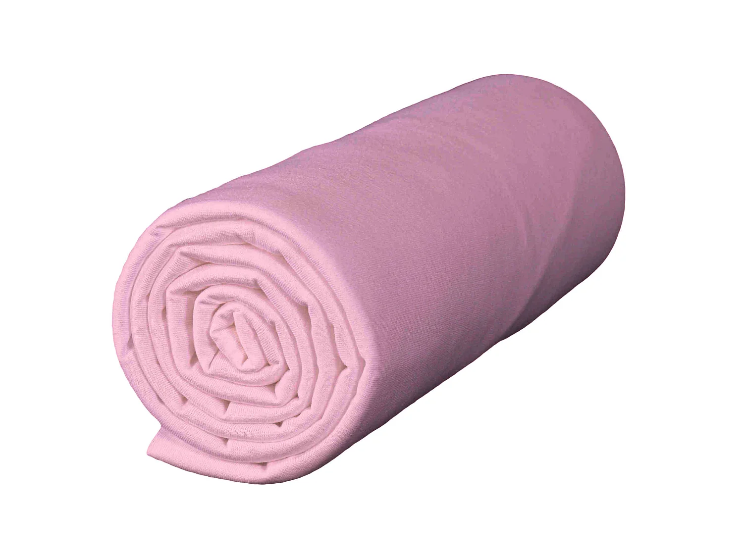 Lot de 2 draps housses bébé jersey bio blanc et rose 70x140 cm