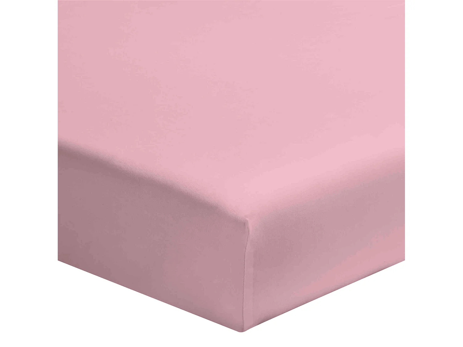 Lot de 2 draps housses bébé jersey bio blanc et rose 70x140 cm