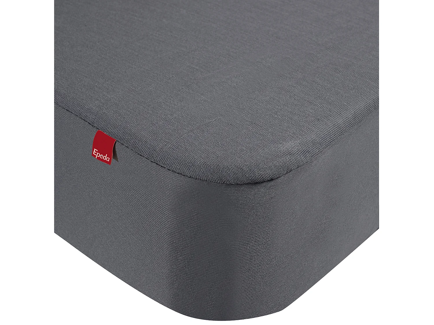 Drap housse protège matelas imperméable 2 en 1 Epeda gris 120x190/200