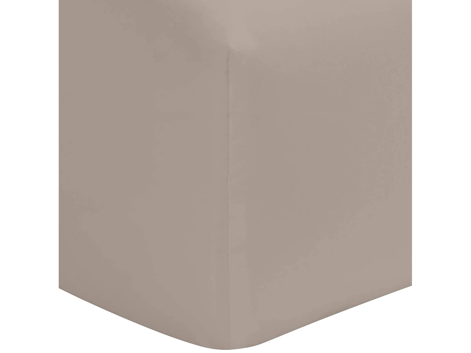 Drap housse percale lin bonnet 40 cm 140x190 cm