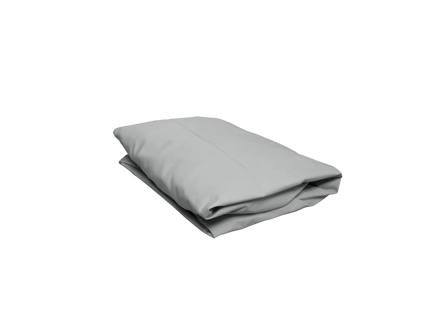 Drap housse bébé cododo percale bleu glacier bonnet 10 cm 50x85