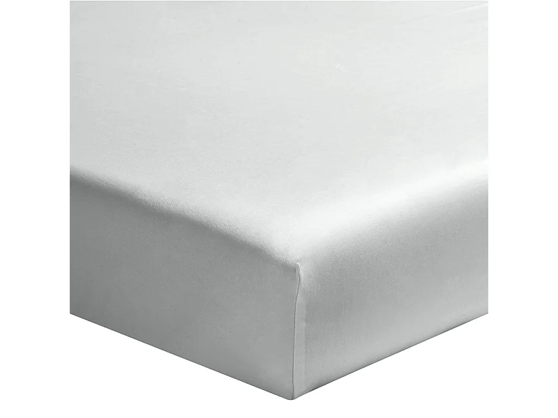 Drap housse bébé bleu glacier percale bonnet 15 cm 70x140