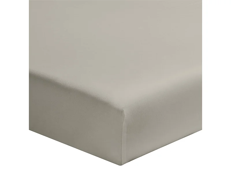 Drap housse bébé gris mastic 100% coton biologique bonnet 15 cm 60x120