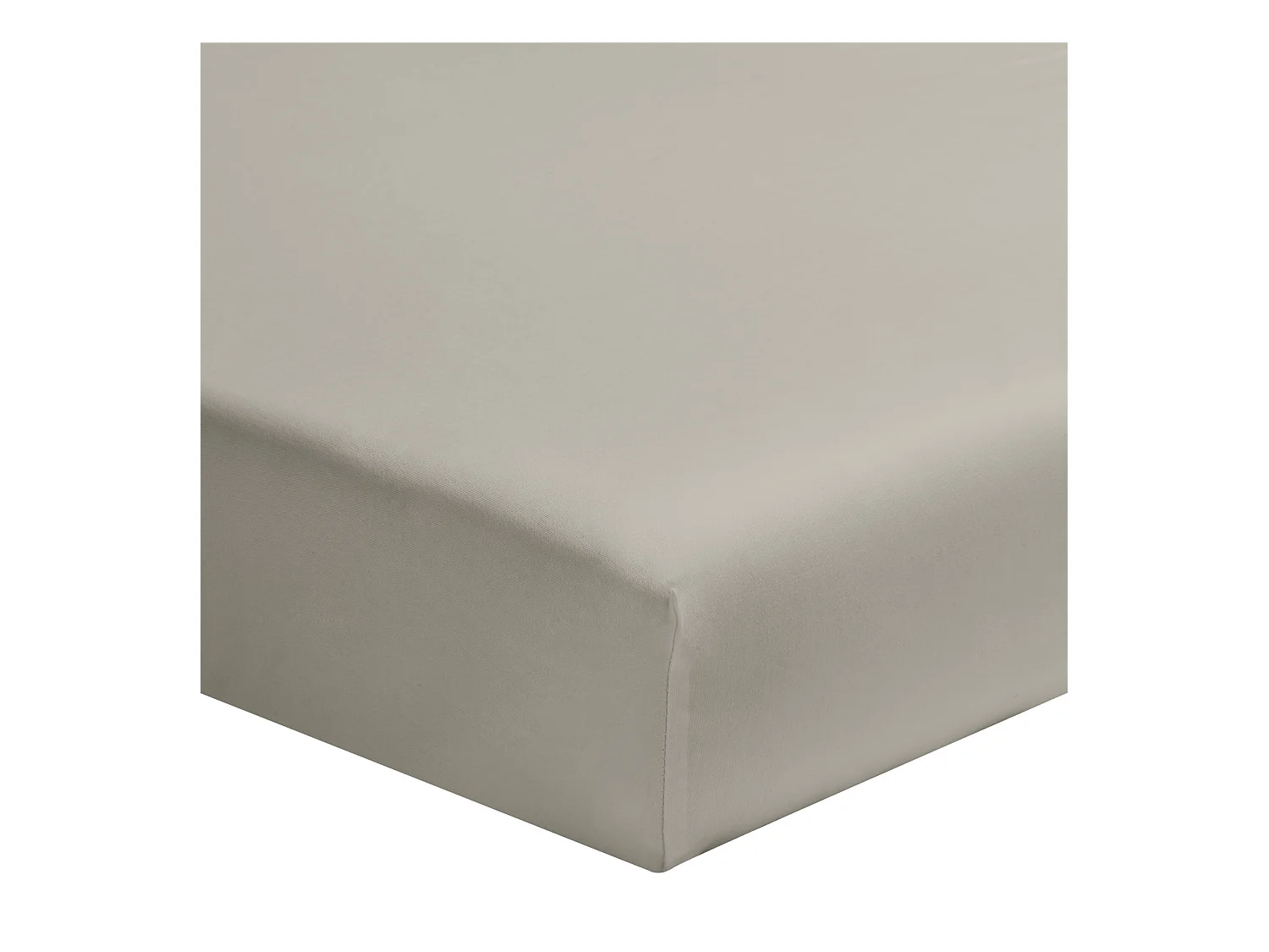 Drap housse bébé gris mastic 100% coton biologique bonnet 15 cm 60x120