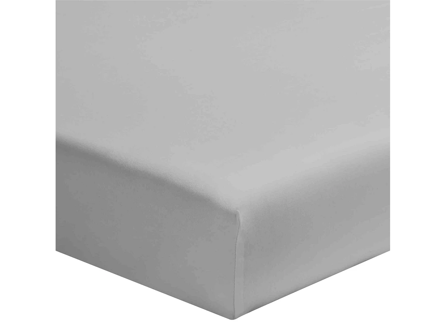 Lot de 2 draps housses bébé jersey bio blanc et gris 60x120 cm