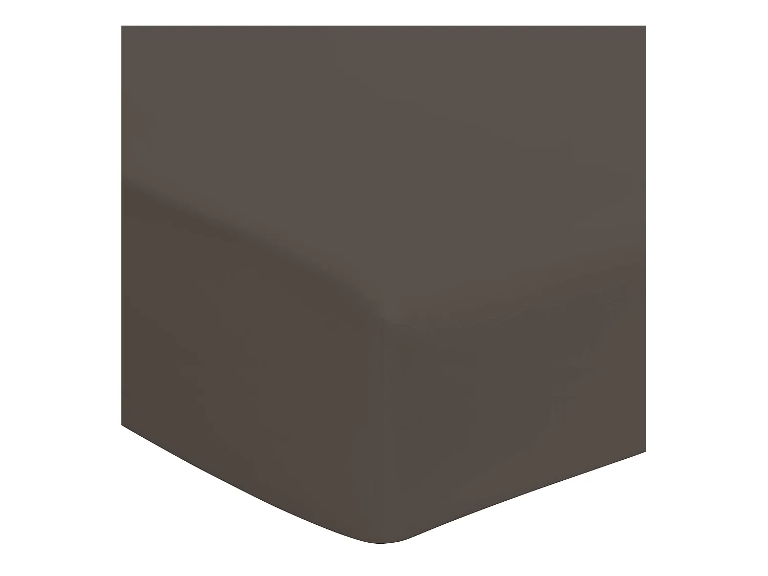 Drap housse zinc 100% coton bonnet 40 cm 160x200 cm