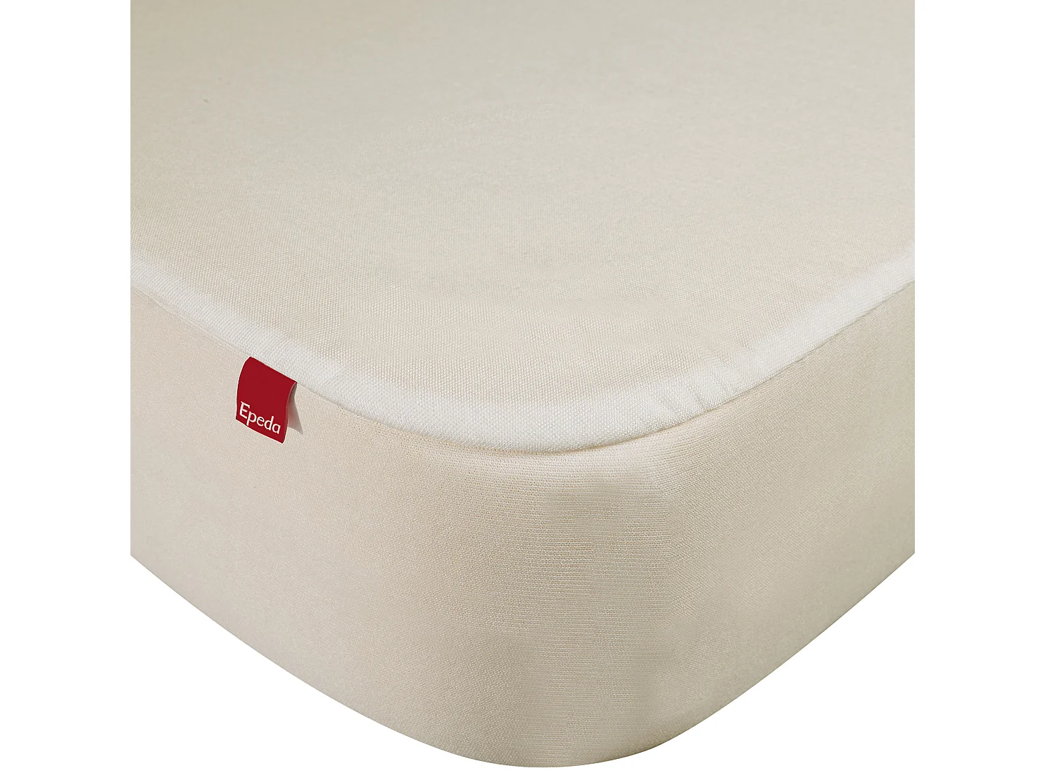 Drap housse protège matelas imperméable 2 en 1 Epeda écru 90x200