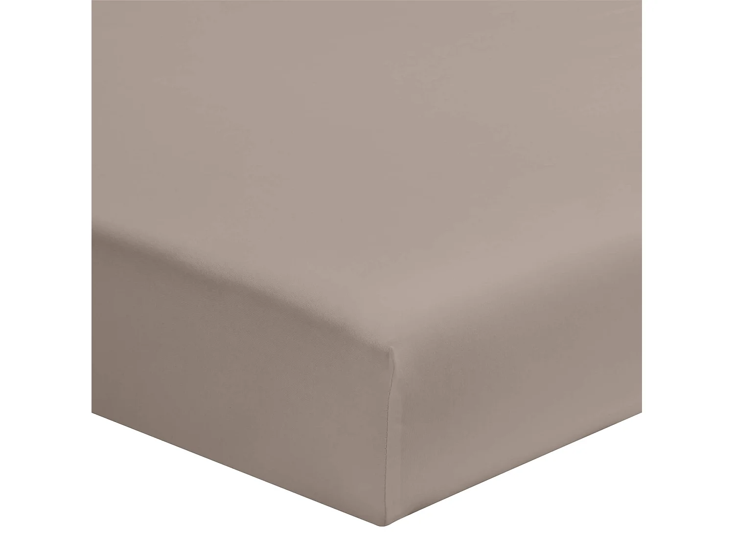 Drap housse percale lin bonnet 30 cm 160x200 cm