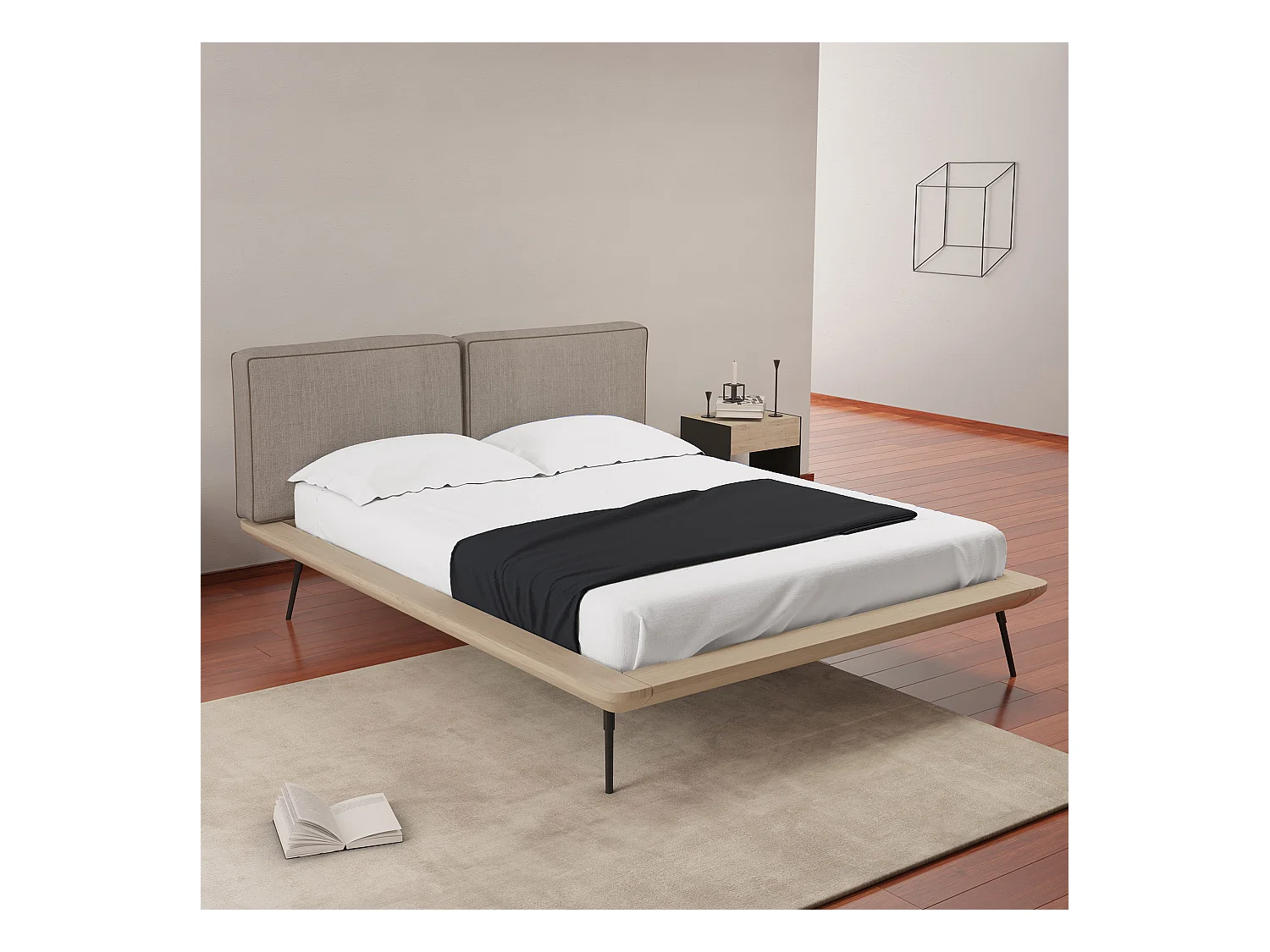 Drap housse percale blanc bonnet 30 cm 200x200