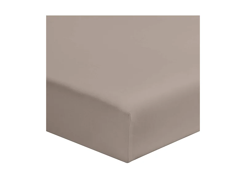 Drap housse percale lin bonnet 30 cm 120x200 cm