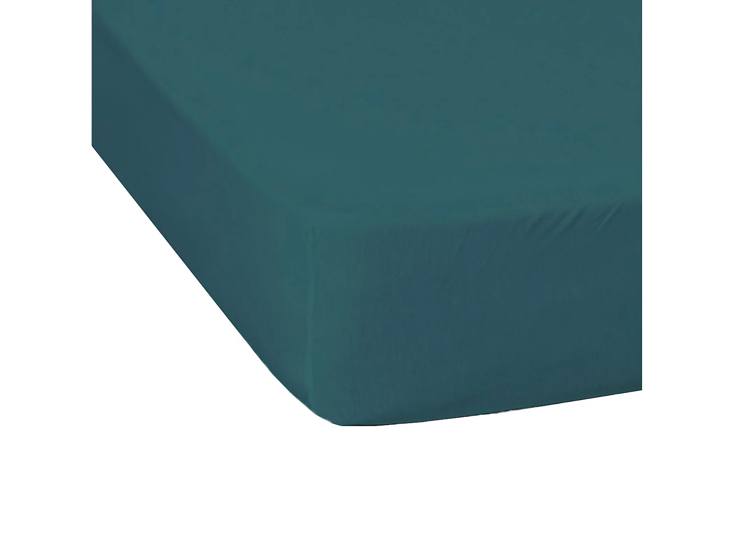 Drap housse jersey bleu canard bonnet 30 cm 70/80x190/200