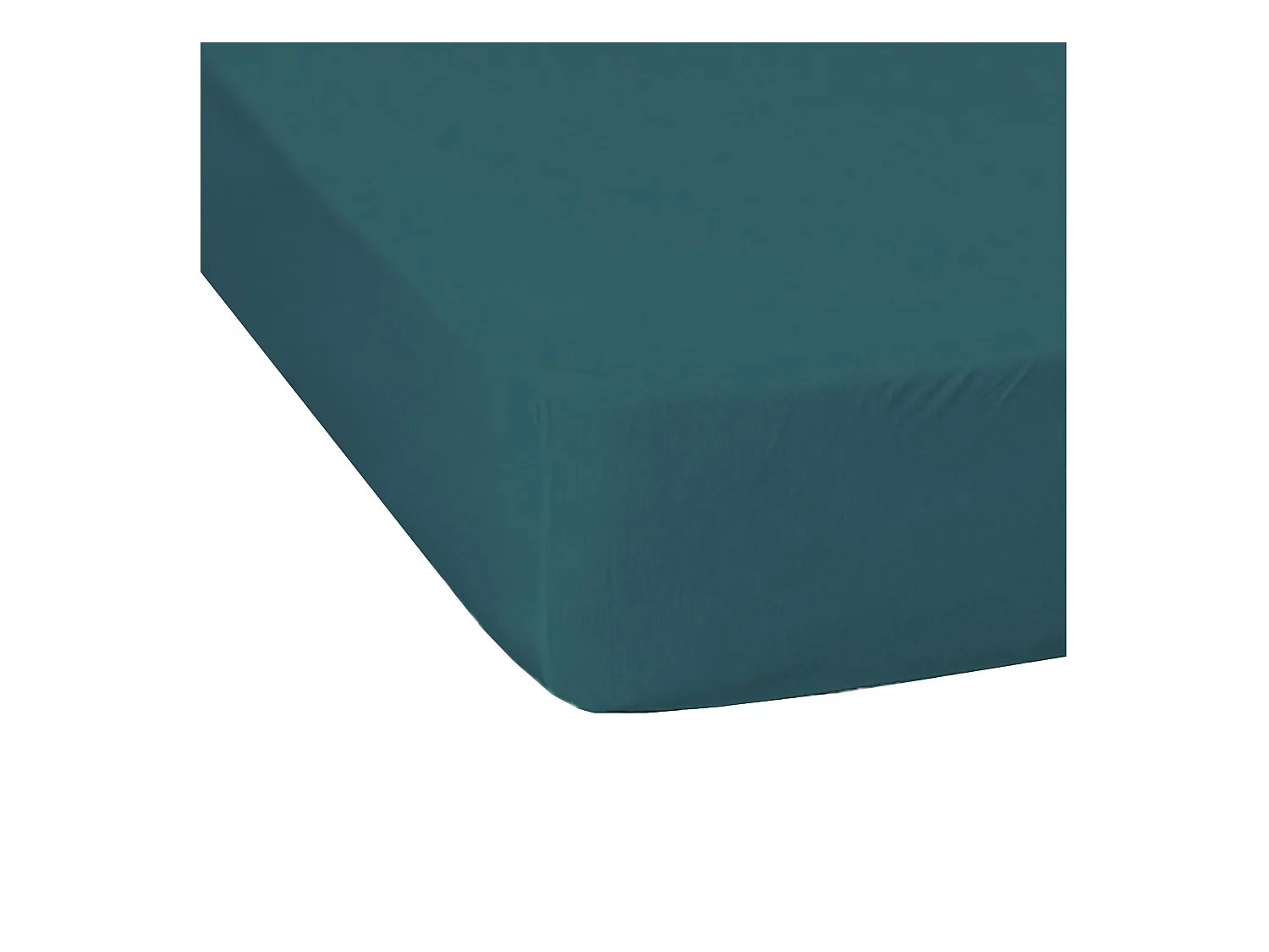 Drap housse jersey bleu canard bonnet 30 cm 70/80x190/200