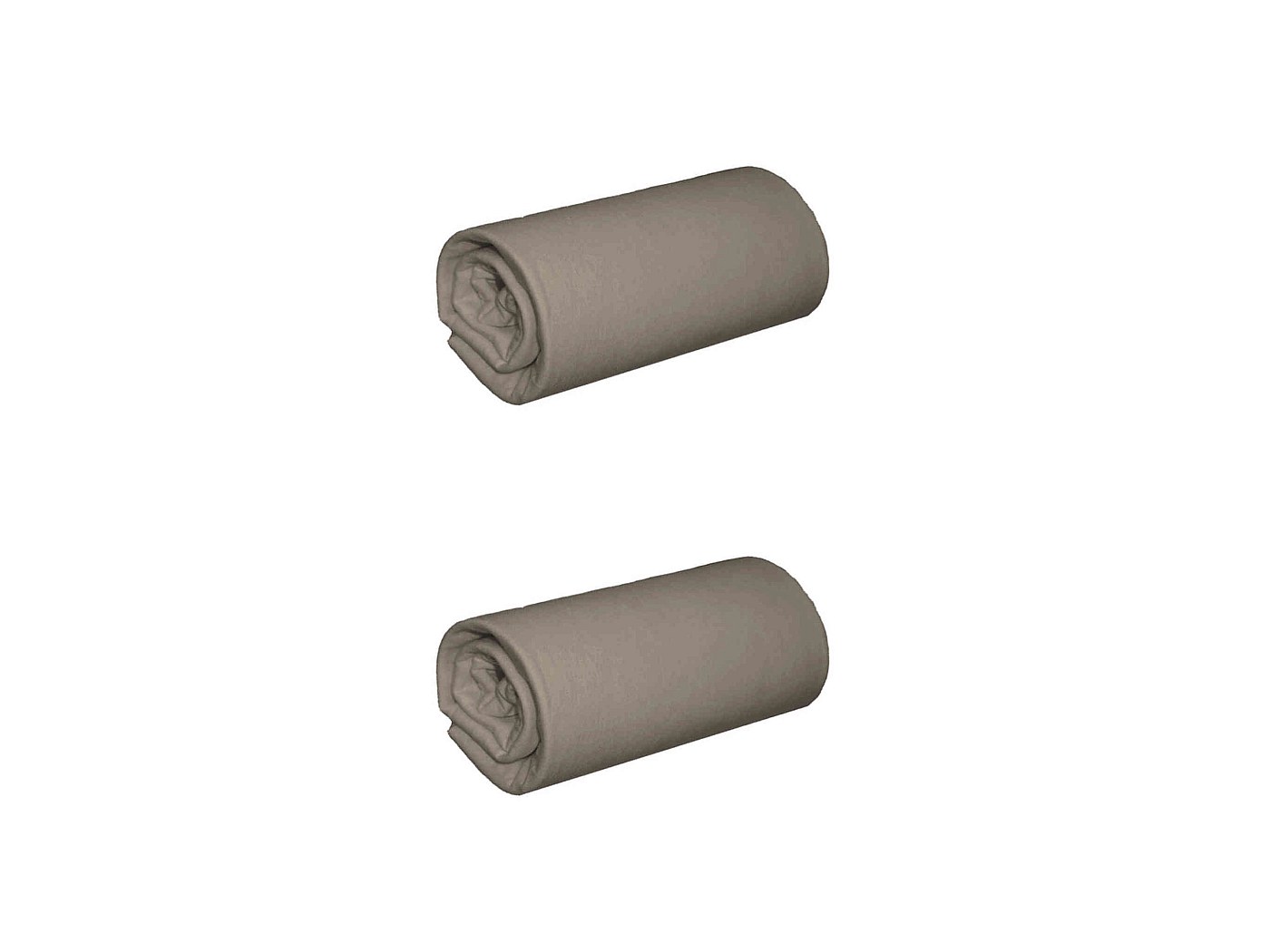 Drap-housse 140x190 - Bonnet 30 cm - Ava taupe - Garnier Thiebaut