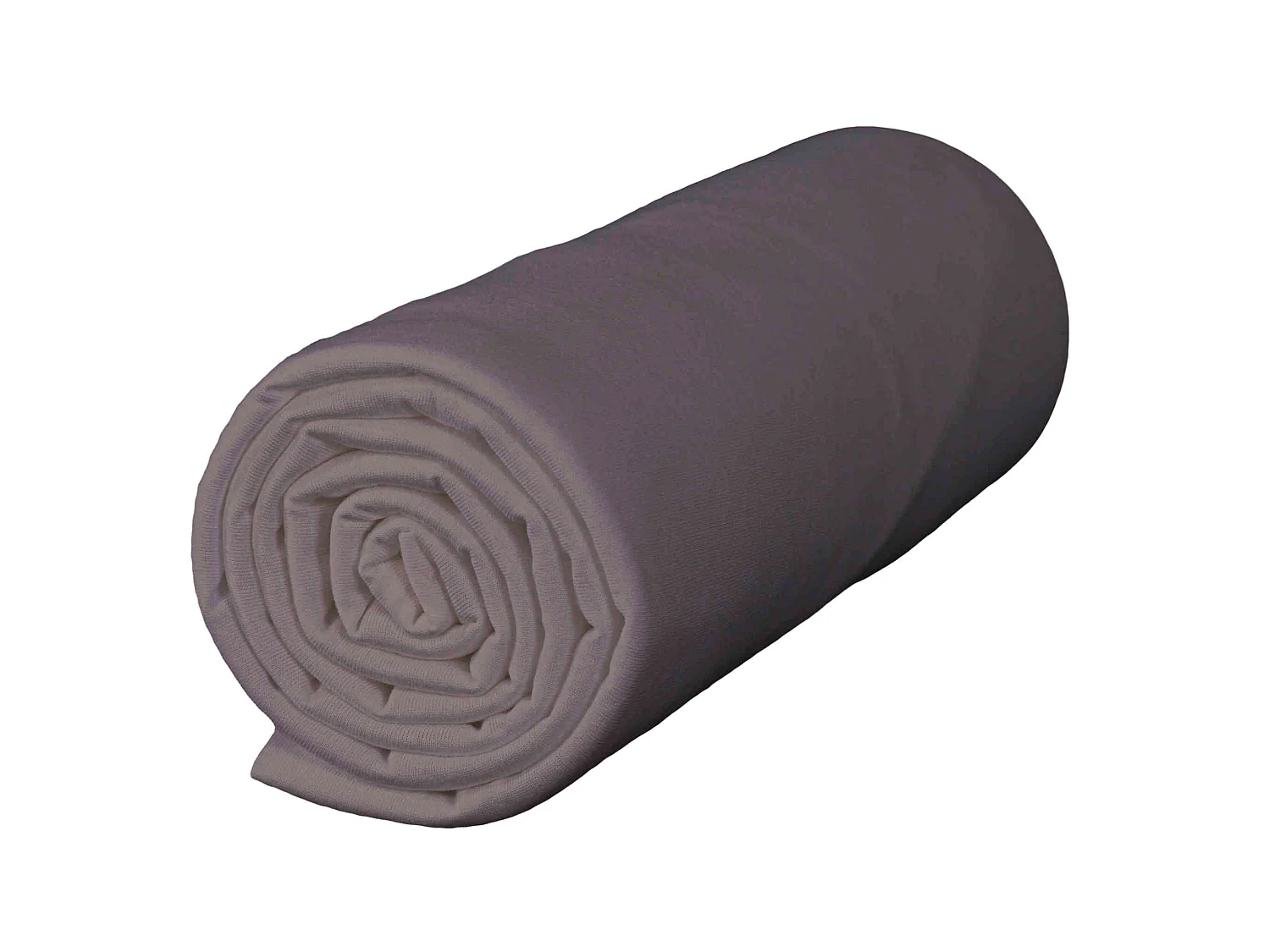 Lot de 2 draps housses bébé jersey bio blanc et taupe 70x140  cm