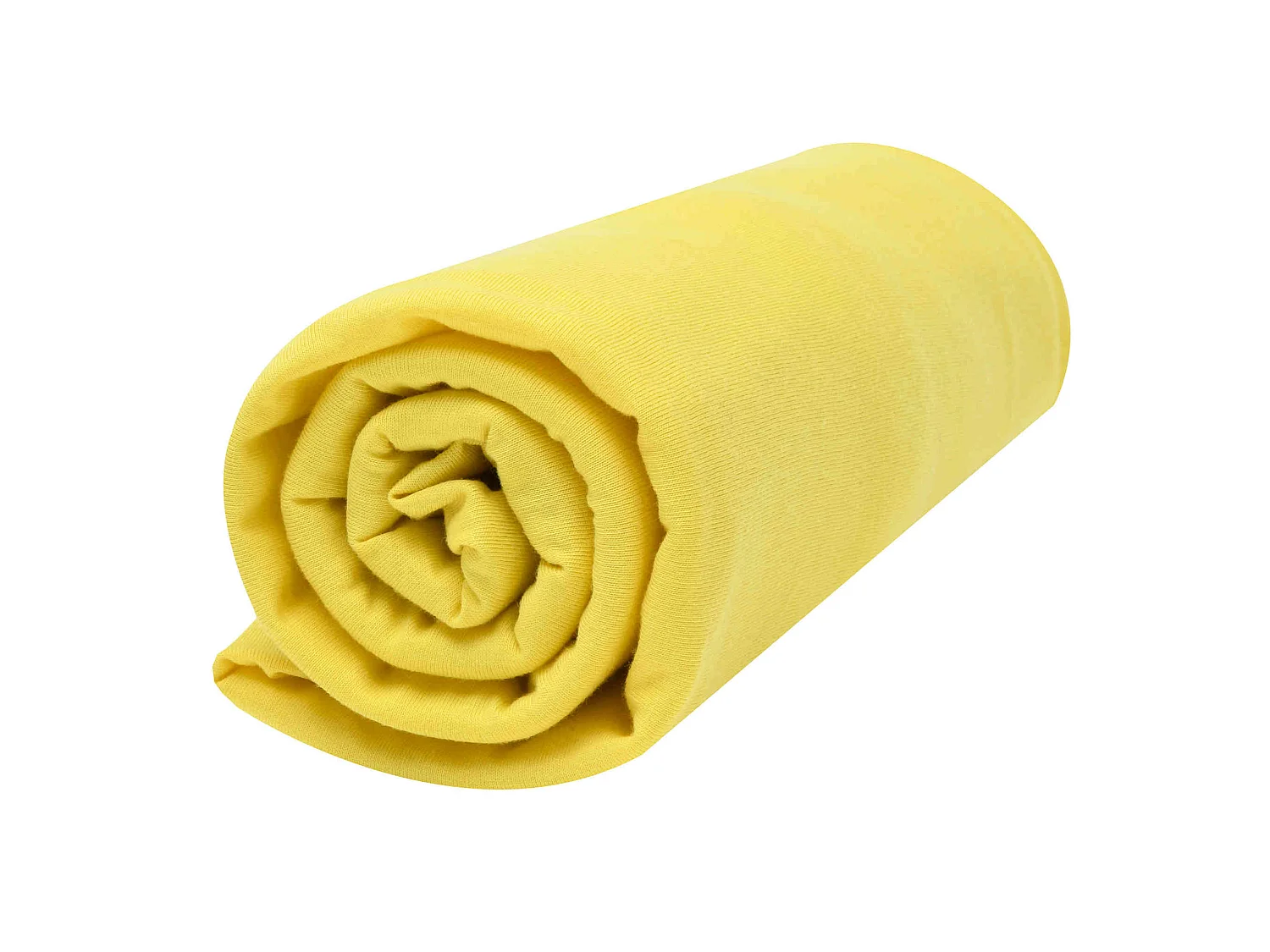 Drap housse bébé jersey bio jaune or 70x140