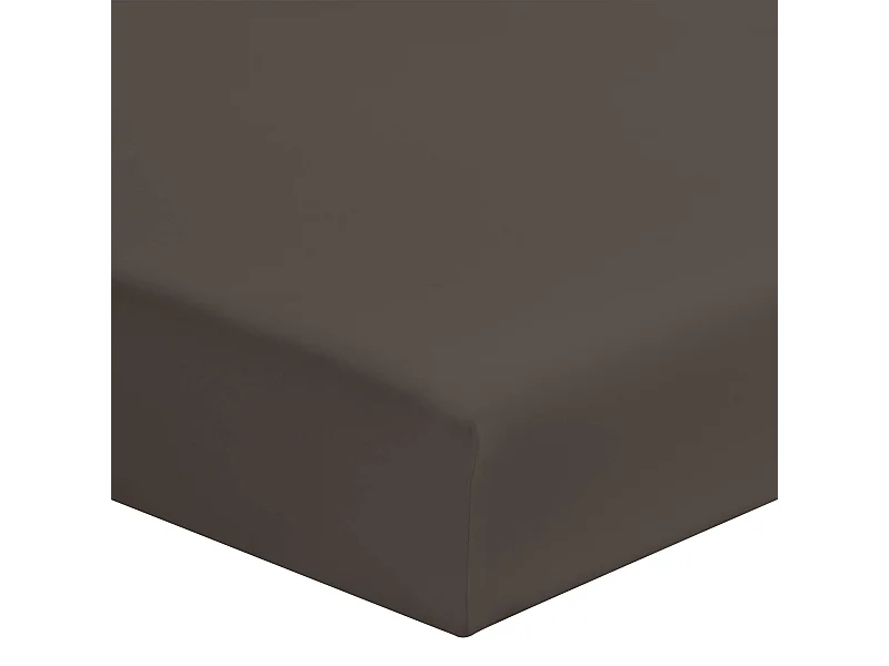 Drap housse zinc 100% coton bonnet 30 cm 180x200 cm