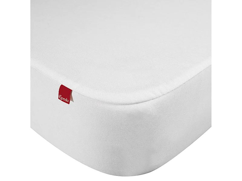 Drap housse protège matelas imperméable 2 en 1 Epeda blanc 200x190